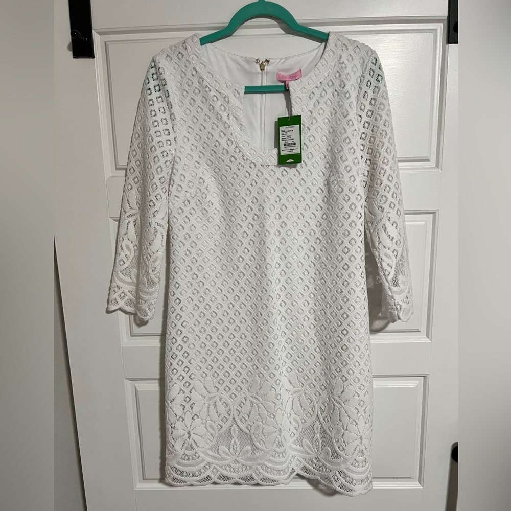 NWT Lilly Pulitzer Mara Dress Resort White Paradise Island Engineer Size Medium